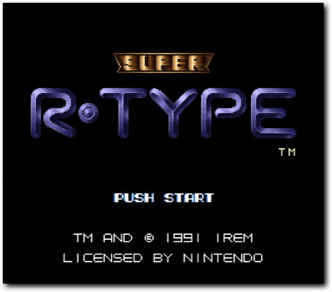The title screen of Super R-Type (source: Jeroen Knoester)