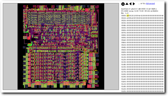 The visual 6502 simulation in action (source: www.visual6502.org)